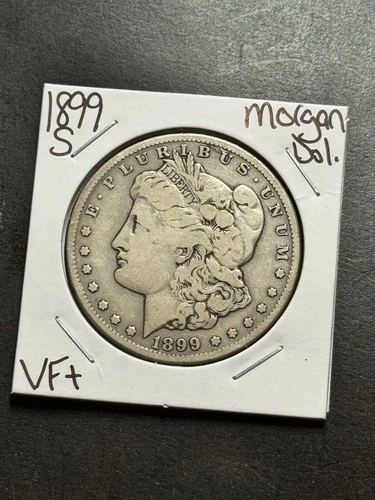 1899 S Morgan Silver Dollar VF Very Fine Better Date U.S. $1 Coin (Raw18315)