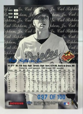 Cal Ripken Jr #8 1998 Flair Showcase Legacy FS | eBay