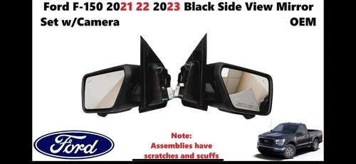 OEM Ford F150 2021-25 Side Mirror Pair Left & Right - 360 Camera •BLIS • Heated