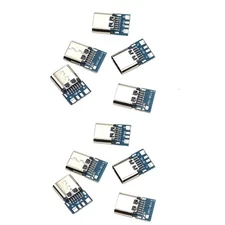 10Pcs USB Type-C 14 pin Connector Breakout P-CB Board Female Socket Type-C 2.0 h