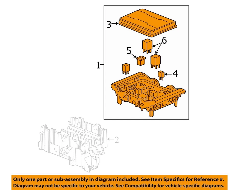 Módulo de relé de caja de fusibles Gmc Yukon XL 23418066 YE30U Foto 3 de 4