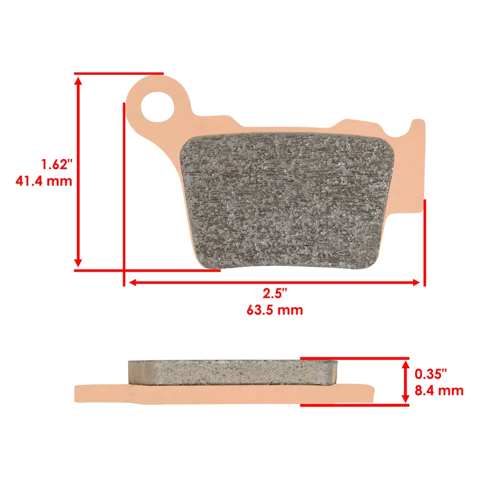 Rear Brake Pads for KTM 530 Exc530 Exc-R530 Xc-W530 2008 2009 2010 2011 Sintered - Image 2 of 4