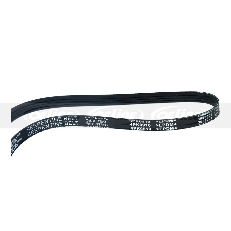 Ремень змеевика 4PK910 для 1986-2016 Honda Lexus Mitsubishi Eclipse 3,8 л 5,0 л - Изображение 2 из 4