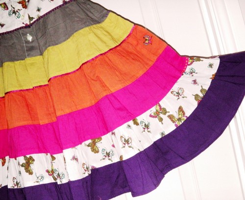 NEU MIT ETIKETT MÄDCHEN NEXT BOHO SCHMETTERLING SOMMERKLEID 3-4 JAHRE NEU URLAUB PARTY SONNE PINK - Bild 8 von 10