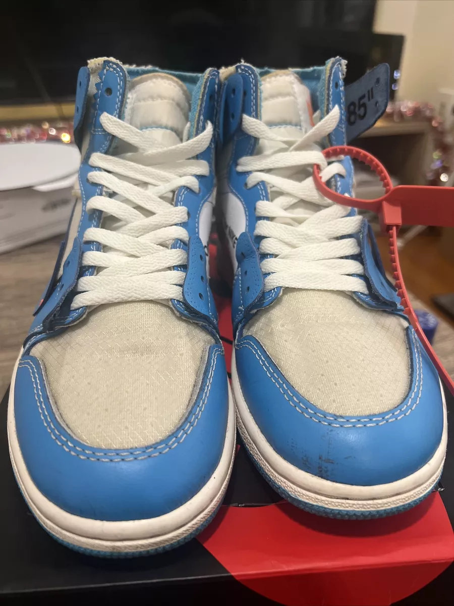 Jordan off white clearance unc real vs fake