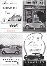 1947 Original Rolls-Royce Auto Retailers Vintage Print Ad