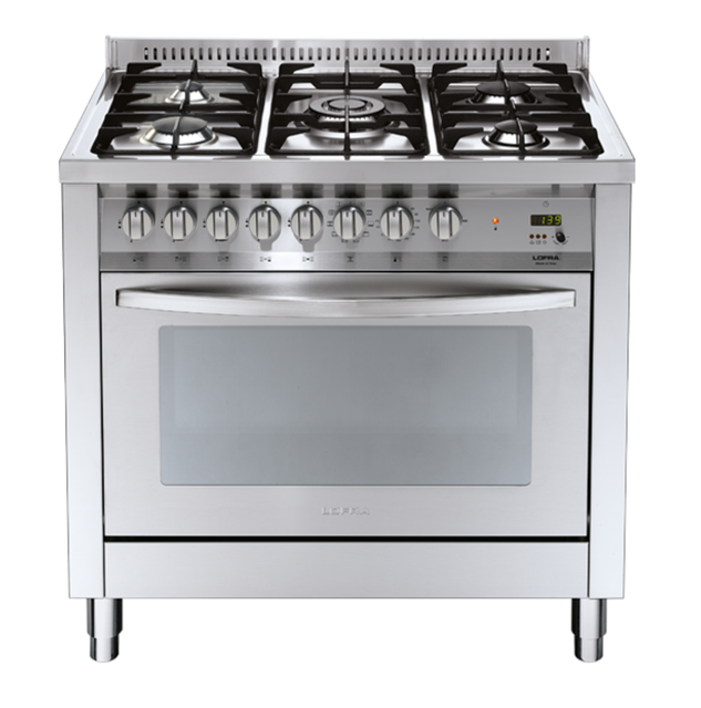 Lofra Pg96mf/ci cucina gas 5 fornelli con Forno elettrico da 90 cm acciaio  inoss | Acquisti Online su eBay
