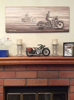 Screamin' Panheads canvas print by D.A.M. from Art Gallery of California