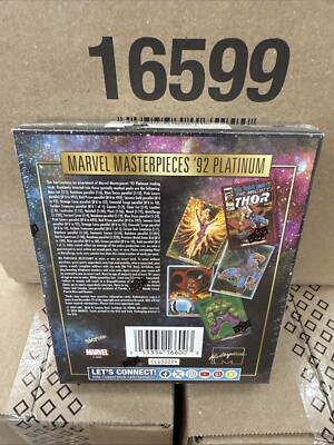 marvel platinum booster box 2024 Upper Deck Marvel Masterpieces '92 Platinum Hobby Box