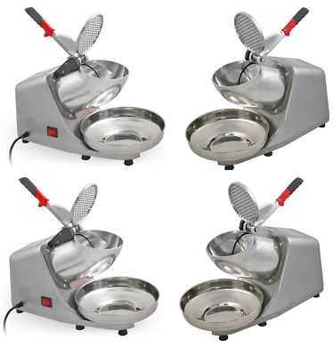 Set of 4 Electric Ice Crusher Shaved Ice Shaver Machine Snow Cone Maker  143 lbs