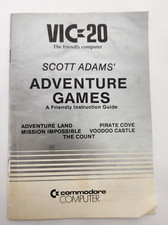 Vintage Commodore VIC-20 Scott Adams' Adventure Games Instruction Guide 1982