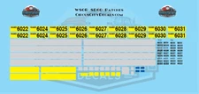 Wisconsin & Southern WATCO SD60 Patch Decal Set N 1:160 Scale
