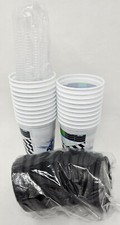 WNA Disposable Cups Straws & Lids 12 fl oz Racecar Themed Bulk Qty 300