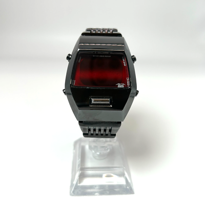 ALBA SEIKO AKA W670-4000 Vintage LED Watch Gunmetal Rare New