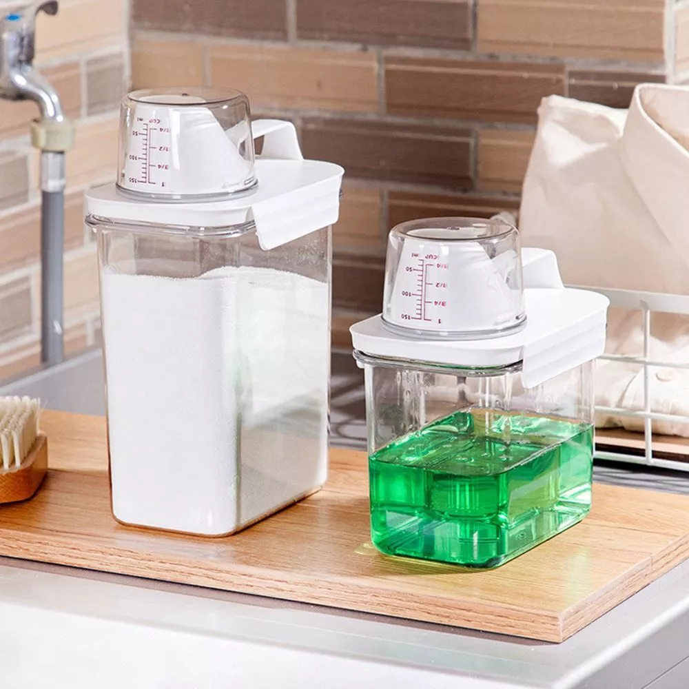 1100 2300ml Laundry Detergent Dispenser Empty Bottles Softener Storage Bottle