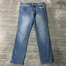 Aeropostale Jeans Size 30/30 Mens Super Skinny Mid Rise Medium Wash Blue Denim