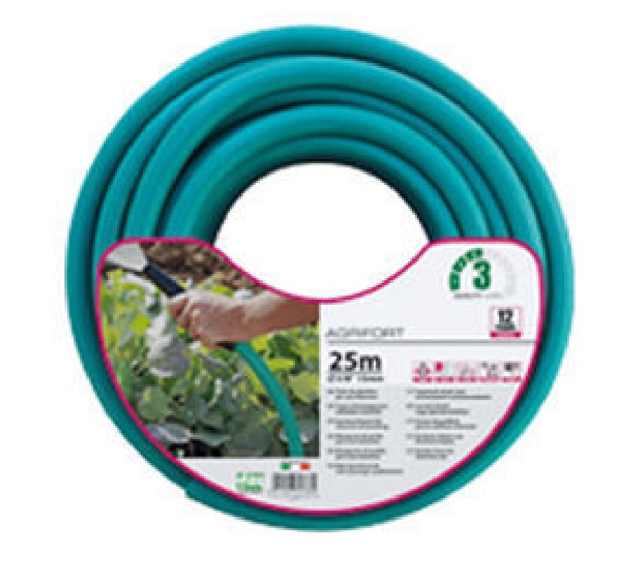 Tubo acqua giardino 1/2 5/8 3/4 pollice in gomma per irrigazione 25 metri Fitt