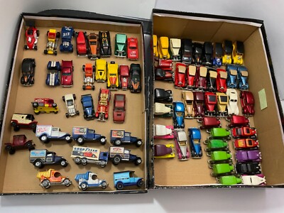 Huge Lot Of 75 Vintage Hot Wheels Cars Matchbox Road Champs Mattel