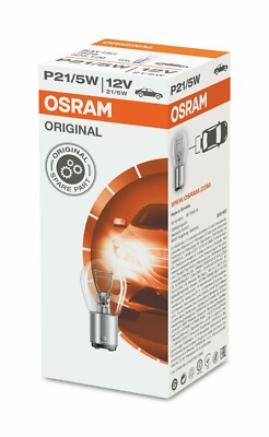 10x Genuine Osram Original 12v P21W/5W (BAY15d lead free) 21W Clear Bulbs [7528]