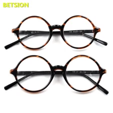 Vintage Round Tortoise Eyeglasses Frames Full Rim Glasses Eyewear Rx able