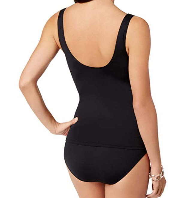 RALPH LAUREN Women's Beach Club Black Underwire Ruffle Swim