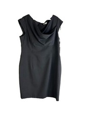 New Calvin Klein Womens 16 Sleeveless Cap Sleeve Sheath Dress Gray Career Suit