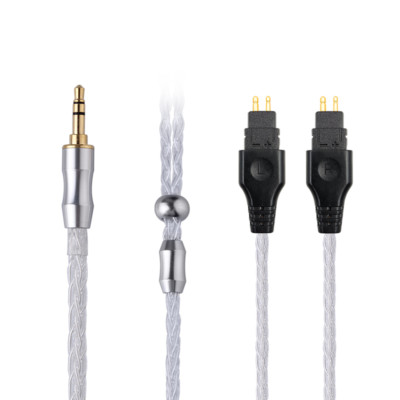  3.5mm Pure Silver 8-core Audio Cable For Sennheiser HD525 HD535 HD545 HD6XX  