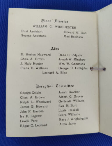 1910 Washington's Birthday 4th Annual Entertainment & Ball ~ Odd Fellows Associate - Foto 6 di 9