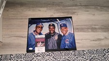 Barry Bonds Fergie Jenkins Billy Williams Chicago Cubs Signed 11x14 Photo JSA
