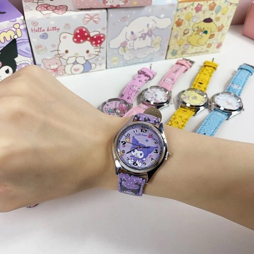 Reloj de cuarzo Sanrio-Hello Kitty, Cinnamoroll, Kuromi, My Melody, Pompompurin - Imagen 12 de 17