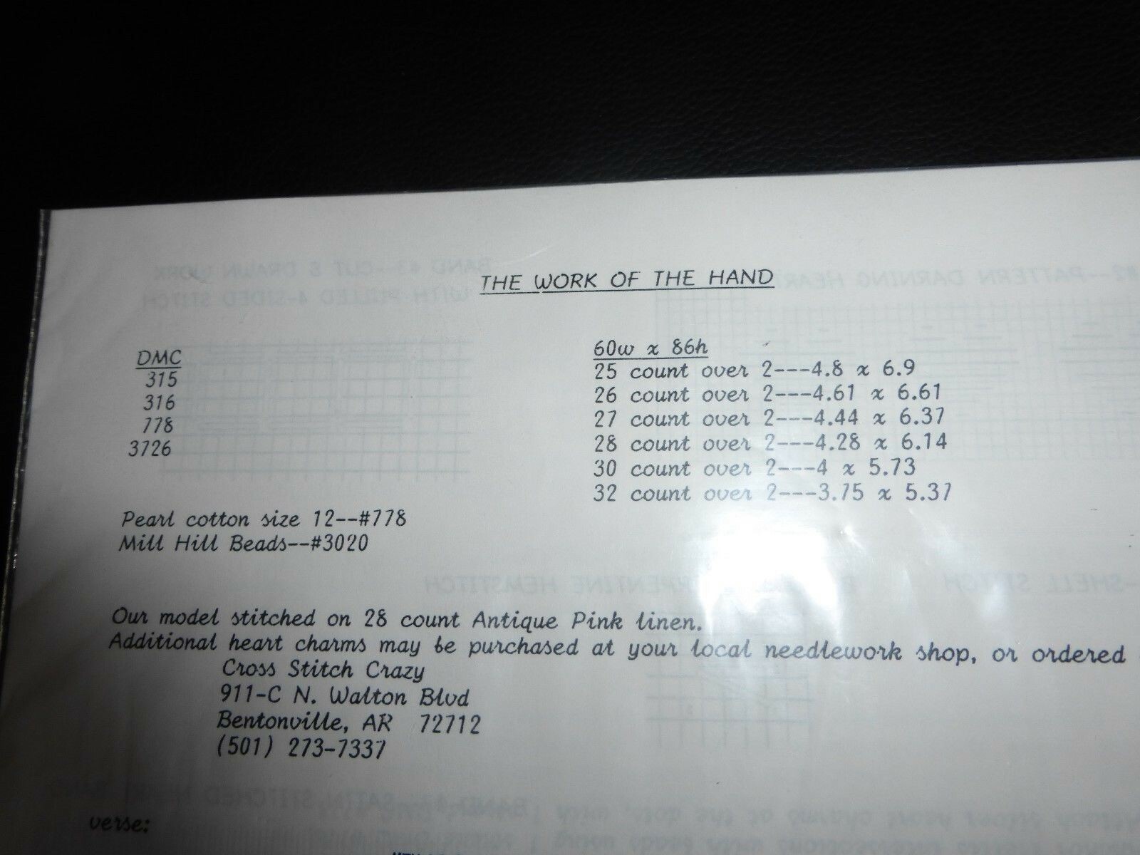 1992 Sealed DKT Originals [ Arkansas ] "The Work Of The Hand" 2 Heart Charms