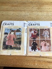 New Uncut Betsy McCall 2 Pattern Lot 7993 And 7994 Doll Winter Holiday Wardrobe
