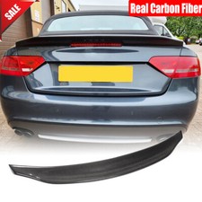 Real Carbon Rear Trunk Spoiler Wing For Audi A5 Sline S5 RS5 Convertible 2008-16