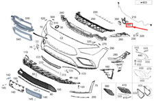 MERCEDES-BENZ CLA C118 Frontstoßstangen-Radarsensorhalterung A1778854005