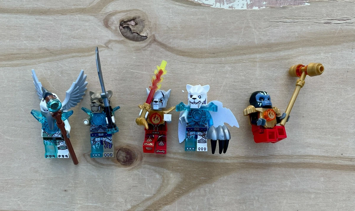 Of Chima Minifigures Lot Of 5 Lion Chi Temple &amp; Fire Accessory | eBay