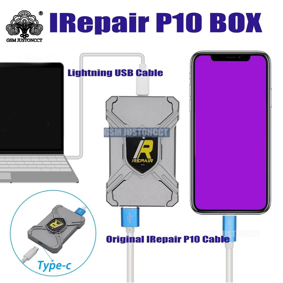 Caja DFU iRepair P10 con placa adaptadora para reparación NAND iPad y iPhone 6 7 7P 8 X Foto 4 de 4