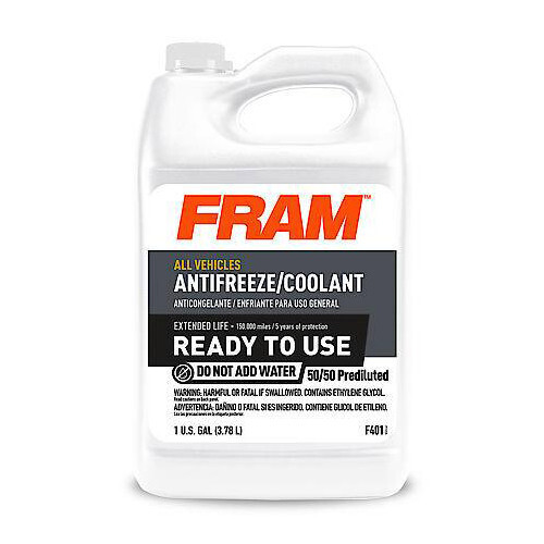 FRAM Extended Life AMAM Antifreeze + Coolant ReadytoUse 50/50, 1