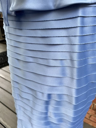 JS Collection Two Piece Skirt Formal Suit - Sz 4 Blue - Picture 6 of 10