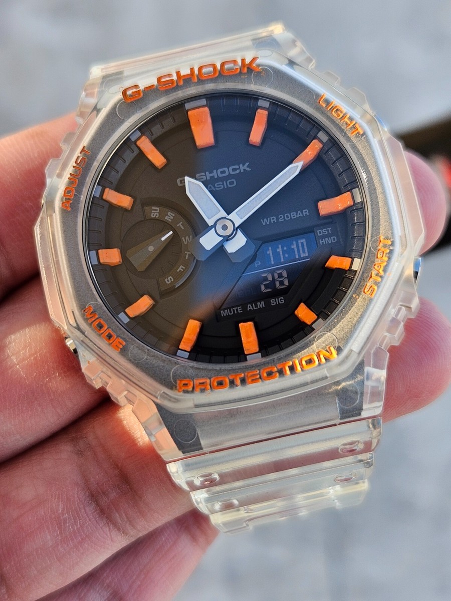 Casio G-Shock GA-2100 SKE Transparent Mod Custom Watch