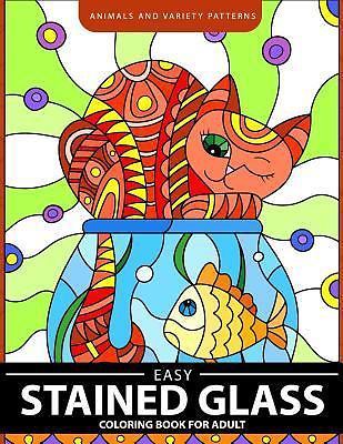 88+ Coloring Book For Adults Stress Relieving Stained Glass Picture HD