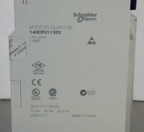 Schneider Electric Modicon Quantum 140CPU11302 CPU 256K Controller 3E-10 - Picture 5 of 6