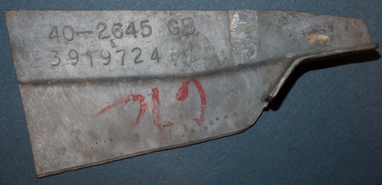 NOS 19681982 Corvette C3 Door Sill Filler Panel Pillar RHS Fiberglass