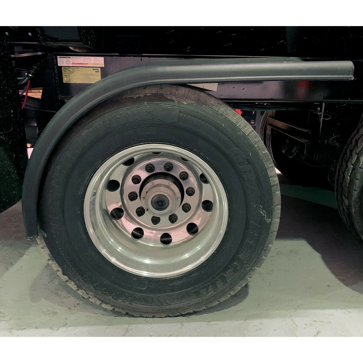 trux plastic poly half fenders only no brackets universal trucks semi