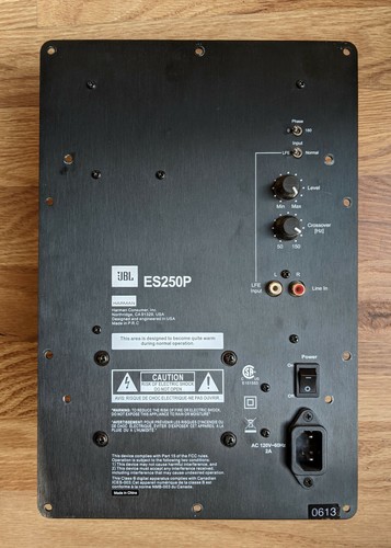 JBL ES250P Powered Subwoofer Amplifier 