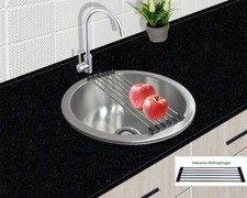 42x42x20 lavello rotondo Piccolo,acciaio inox 304 0,8MM, cucina 1 vasca, Lavelli