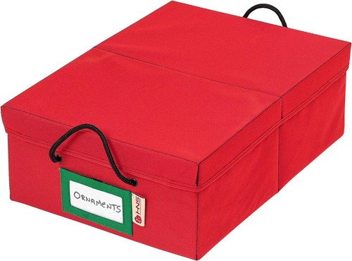 HOLDN’ STORAGE Underbed Christmas Ornament Storage Container Box with Dividers - Picture 18 of 35