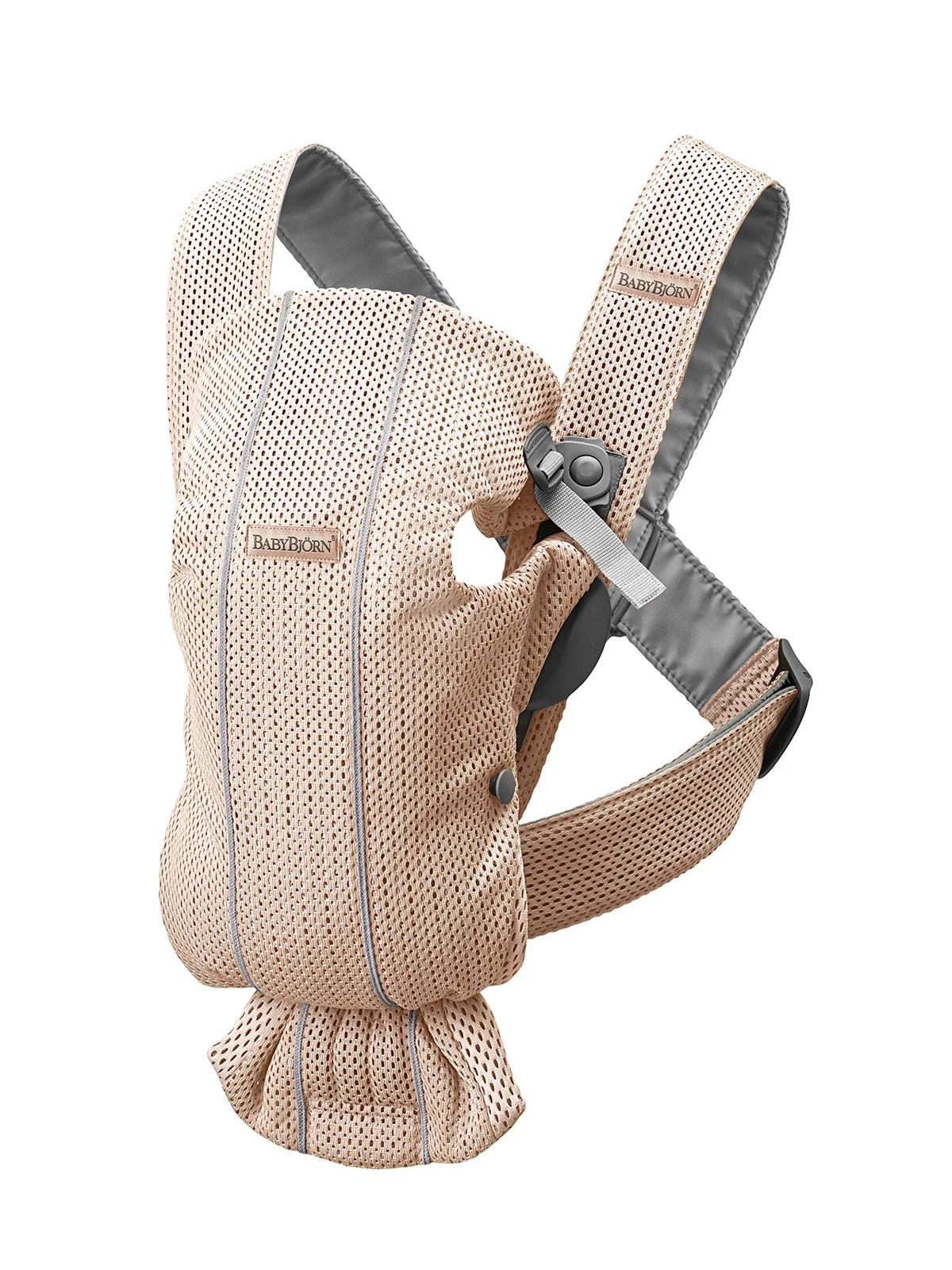 Pearly Pink Baby Carrier for Newborns Adjustable Ergonomic Soft and Lightweight
