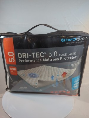BEDGEAR Dri-Tec 5.0 Performance Queen Mattress Protector Waterproof 22'' Deep
