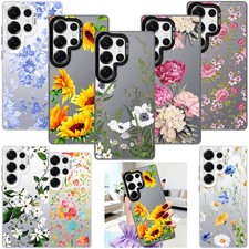 Florals Phone Case IMD Laser Back Cover For Samsung Galaxy S24 S25 Ultra S23 S26