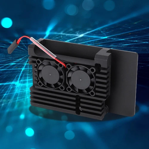 Aluminiumlegierung Heat Dissipation Shell Case Mit Dual Fan Fit Für Raspber CU